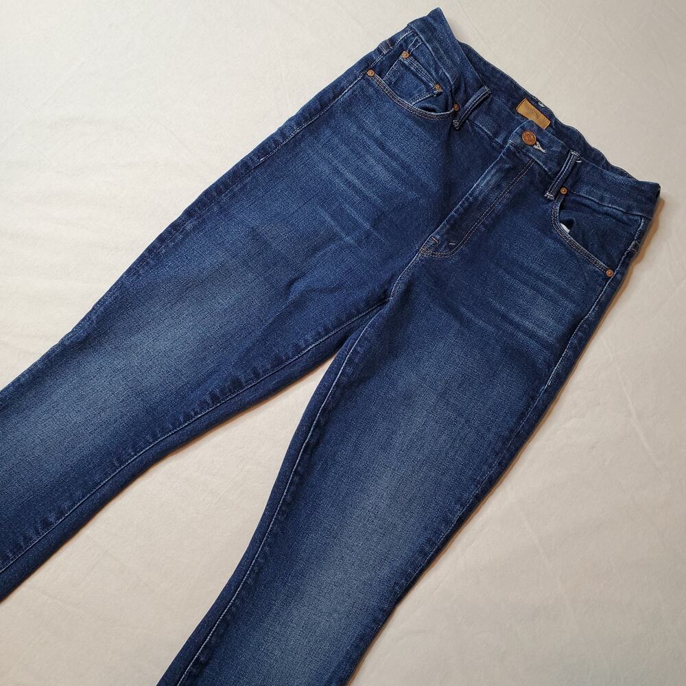 Mother Women's Size 26 High Waisted Looker Ankle Jeans Denim Blue